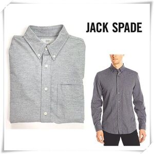 Jack Spade Heathered Herringbone Slim Fit Shirt